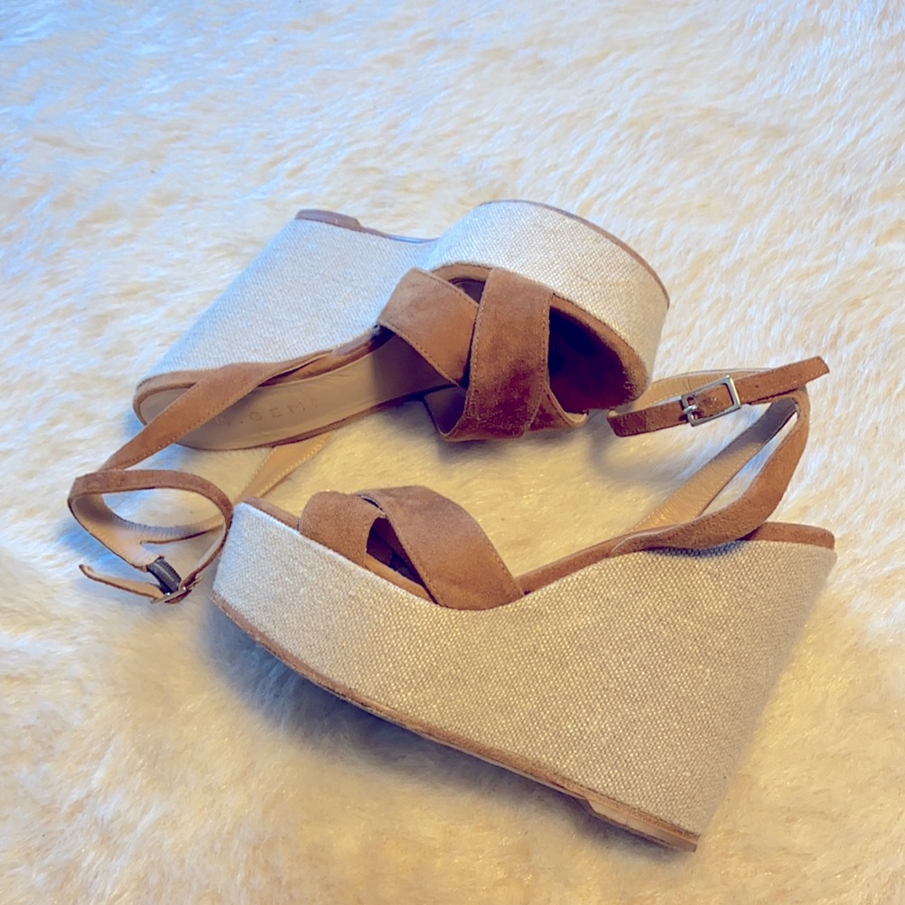 M.GEMI Platform Wedge Sandals